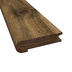 Prefinished Distressed Bar Harbor Acacia Hardwood 3/4 in thick x 3.125 in wide x 78 in Length Stair Nose